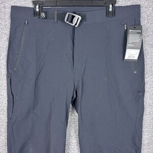 Backcountry Pants Mens 36x34 Gray Belted Double Weave Softshell Outdoors Hiking